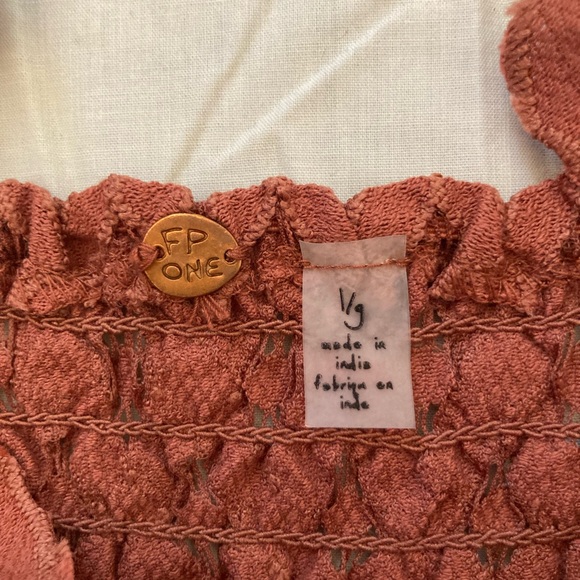 FP One Free People Lace Bralette in Rust Size Large - Picture 5 of 6